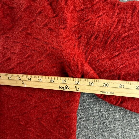 COOGI Women Pure New Wool Cardigan Sweater Red Buttons Pockets Knit Soft ~med - Picture 6 of 16